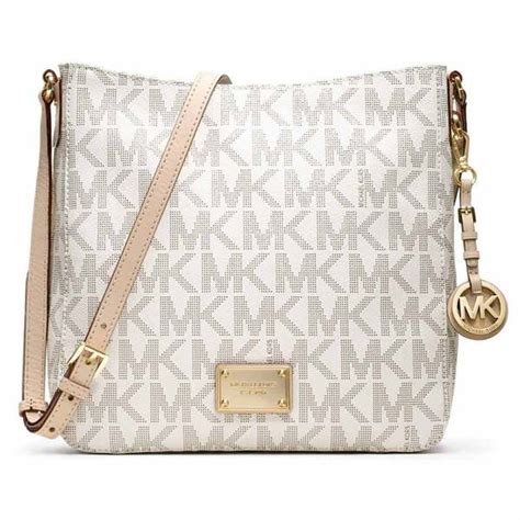 michael kors vanilla logo handbag|Michael Kors vanilla crossbody bag.